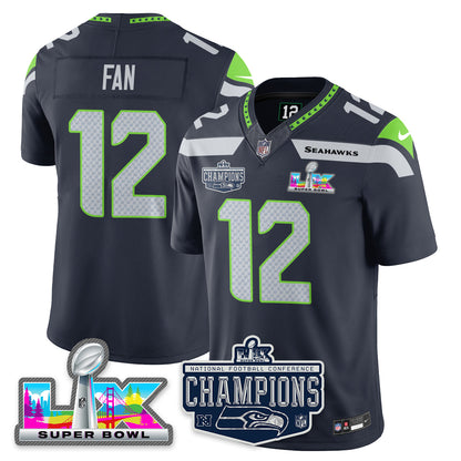 SEA 2025 NFC Champions Vapor Limited Jersey - All Stitched