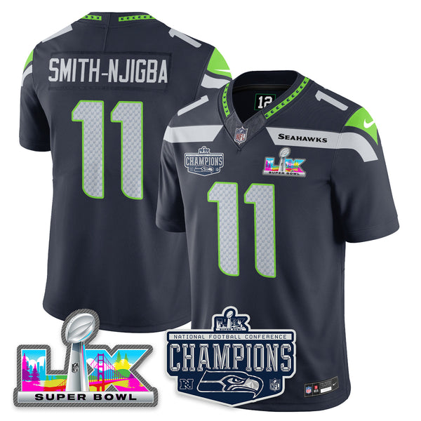 SEA 2025 Vapor Limited Jersey - NFC Champions Limited Patch - All Stitched n10