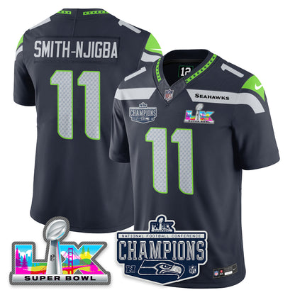 SEA 2025 NFC Champions Vapor Limited Jersey - All Stitched