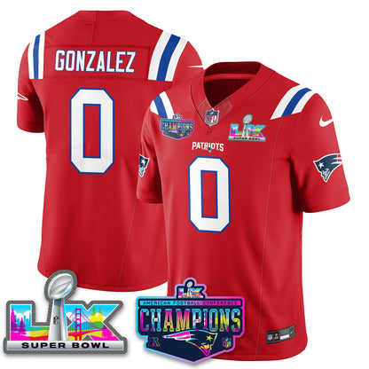 NE 2025 Vapor Jersey - AFC Champions Limited Patch - All Stitched