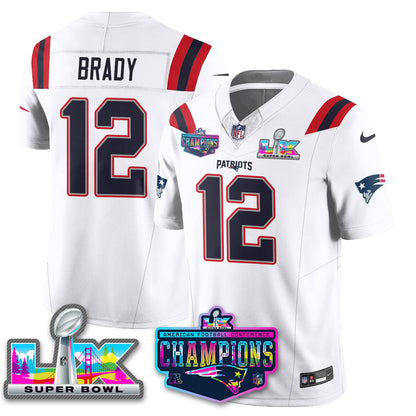 NE 2025 Vapor Jersey - AFC Champions Limited Patch - All Stitched