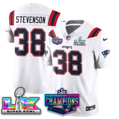 NE 2025 Vapor Jersey - AFC Champions Limited Patch - All Stitched