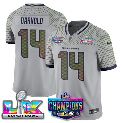 SEA 2025 Vapor Limited Jersey - NFC Champions Limited Patch - All Stitched n10