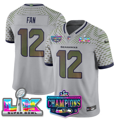 SEA 2025 Vapor Limited Jersey - NFC Champions Limited Patch - All Stitched n10