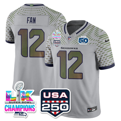 SEA Super Bowl LX Champions Jersey - All Stitched N1