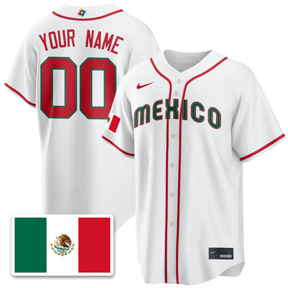 Mexico Baseball 2026 World Baseball Classic Limited Custom Jersey - All Stitched