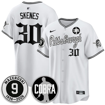 PIT Memories Vapor Limited Gothic Jersey - Bill Mazeroski Patch - All Stitched