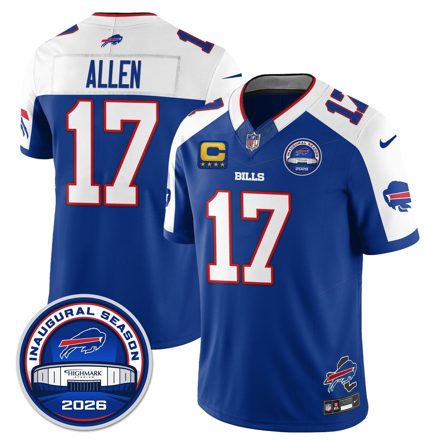 BUF 2026 Inaugural Season Patch Vapor Limited Jersey - All Stitched
