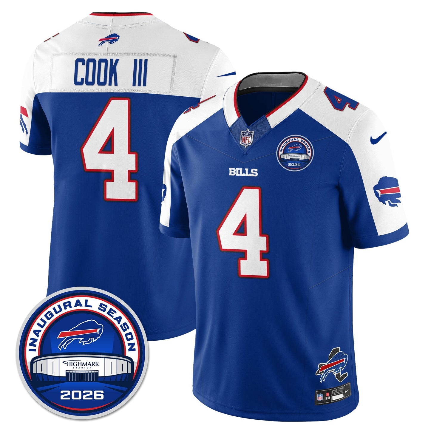 BUF 2026 Inaugural Season Patch Vapor Limited Jersey - All Stitched