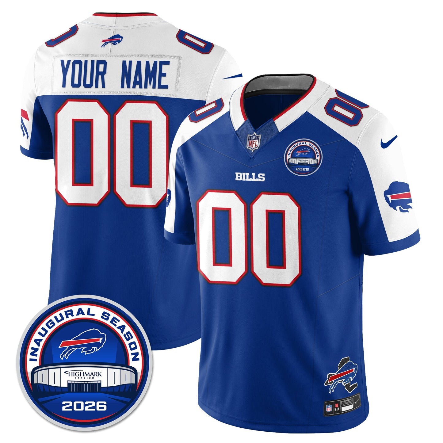BUF 2026 Inaugural Season Patch Vapor Limited Jersey - All Stitched