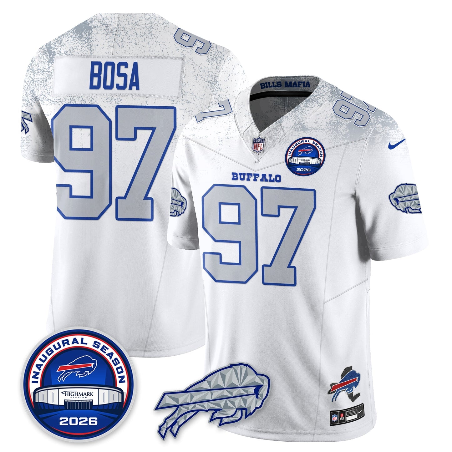 BUF 2026 Inaugural Season Patch Vapor Limited Jersey - All Stitched