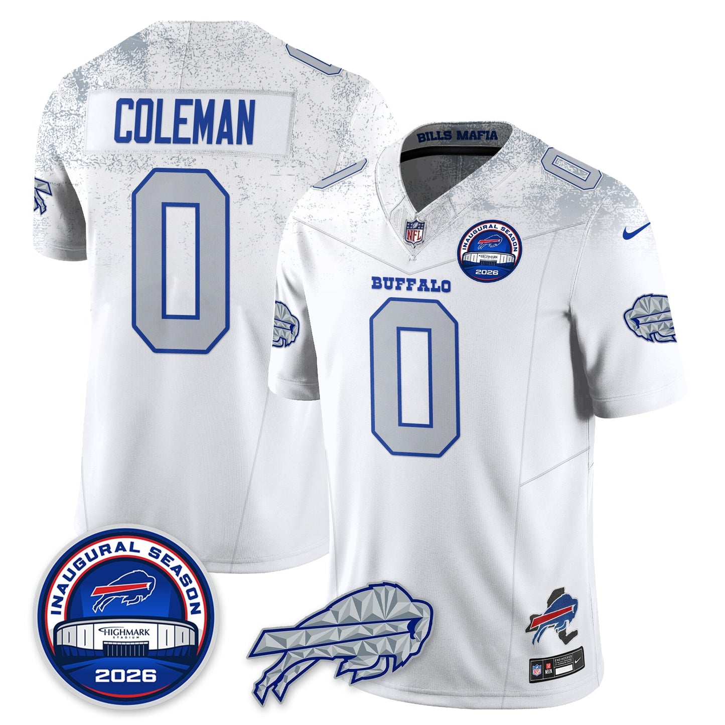 BUF 2026 Inaugural Season Patch Vapor Limited Jersey - All Stitched