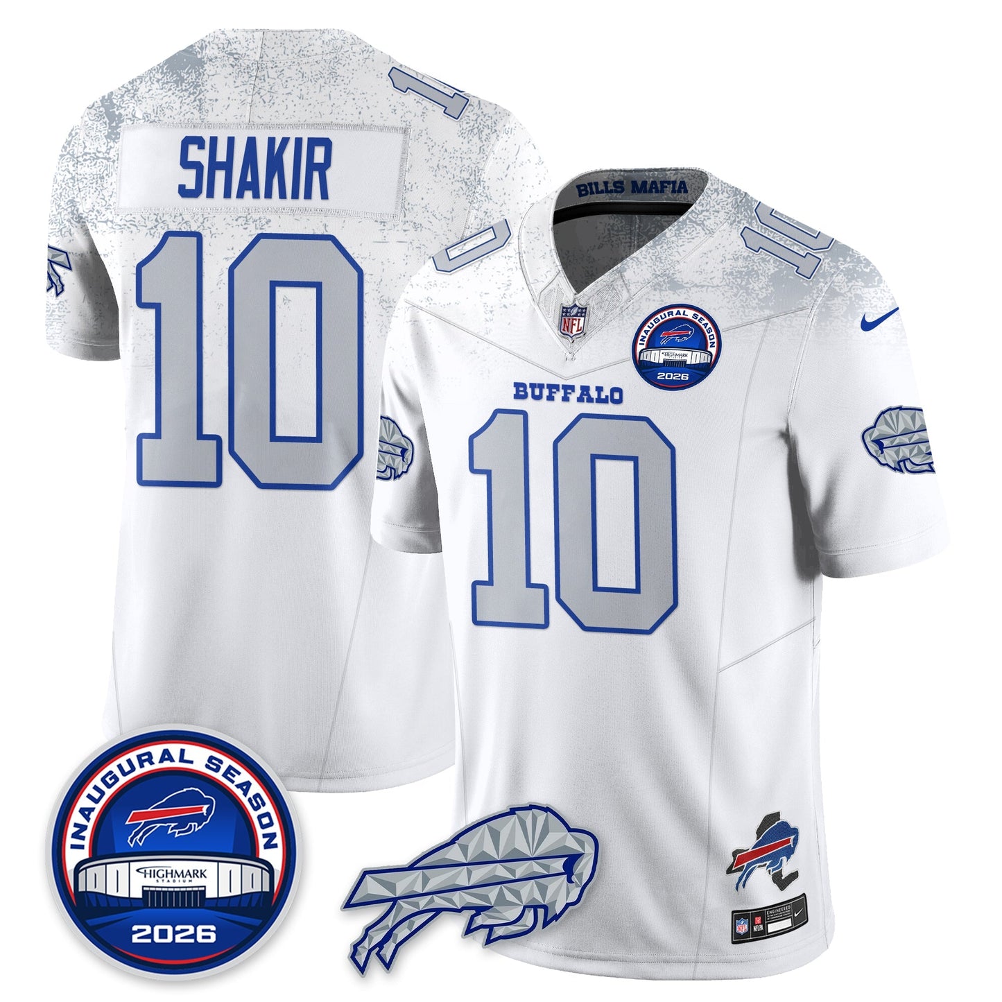 BUF 2026 Inaugural Season Patch Vapor Limited Jersey - All Stitched