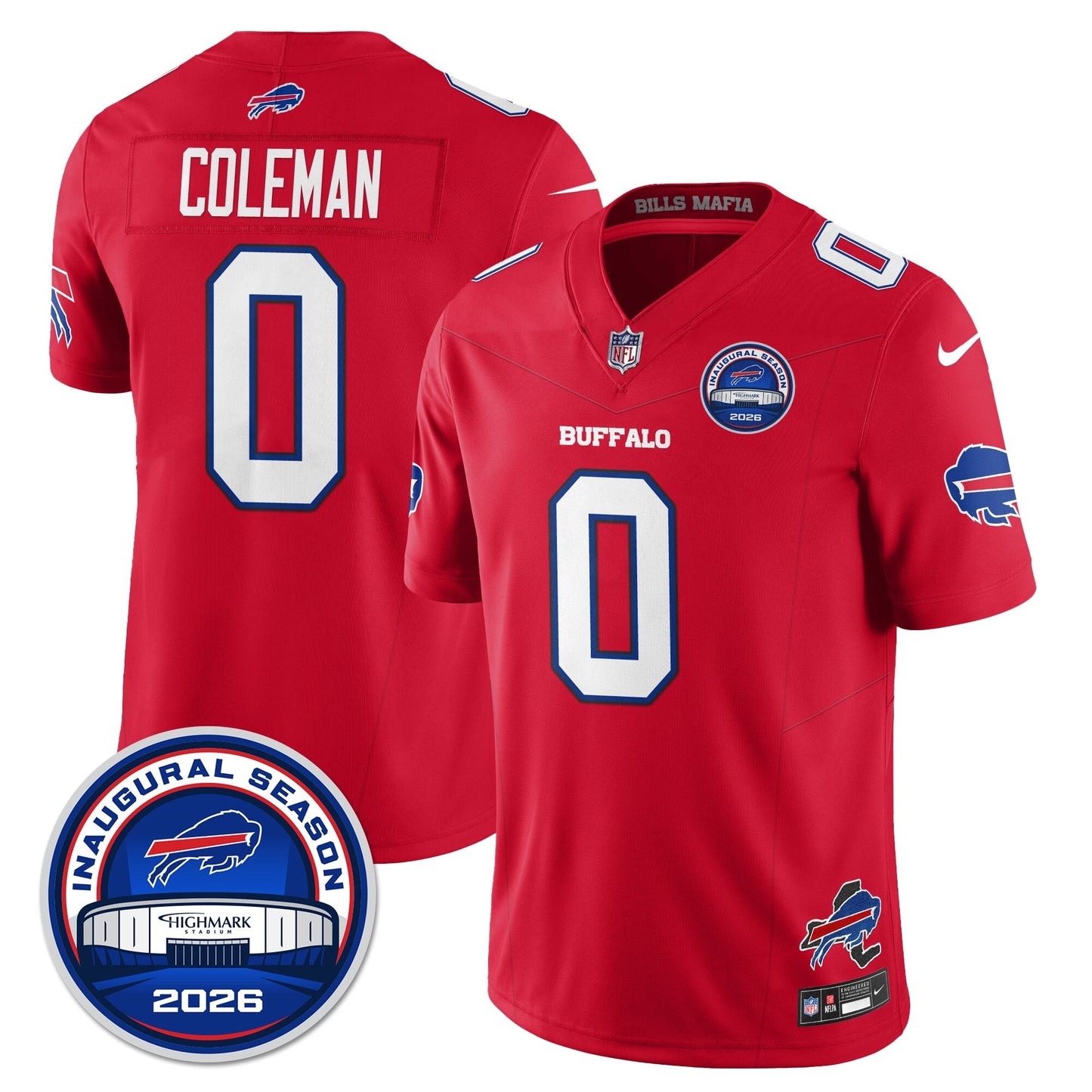 BUF 2026 Inaugural Season Patch Vapor Limited Jersey - All Stitched