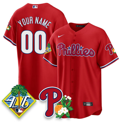 Custom PHI 2026 Spring Training Vapor Limited Jersey - All Stitched