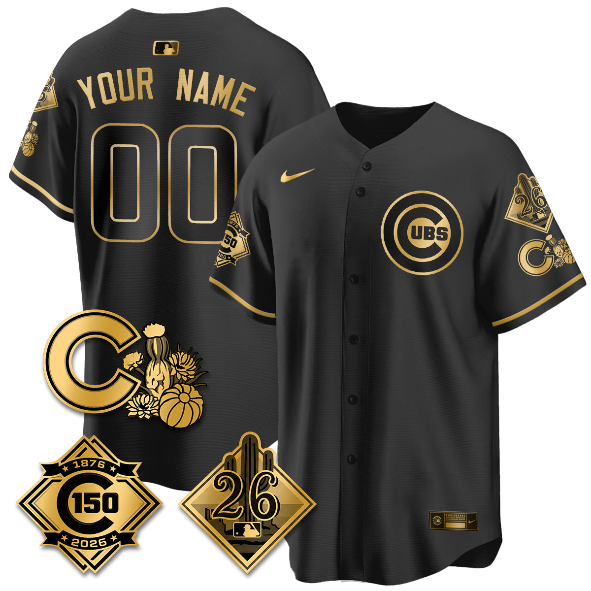 CHC 2026 Spring Training Vapor Limited Custom Jersey - 150th Anniversary Patch - All Stitched