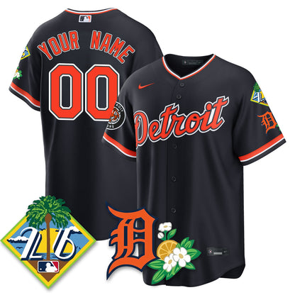 Custom DET 2026 Spring Training Vapor Limited Jersey - All Stitched