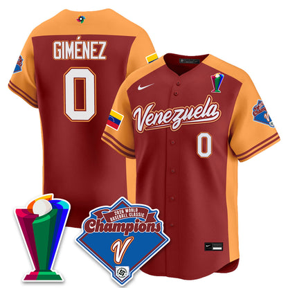 Venezuela Baseball 2026 World Baseball Classic Champions Limited Jersey - All Stitched