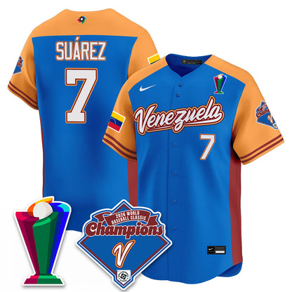 Venezuela Baseball 2026 World Baseball Classic Champions Limited Jersey - All Stitched