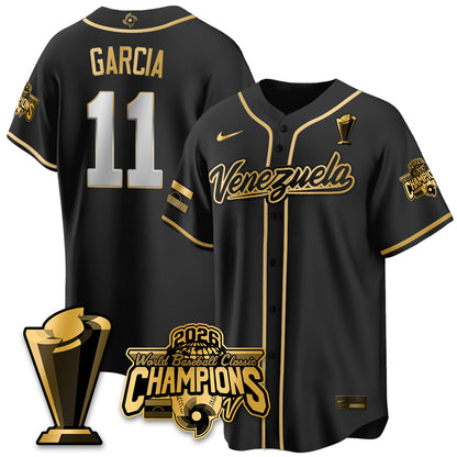 Venezuela Baseball 2026 World Baseball Classic Champions Limited Jersey V2 - All Stitched