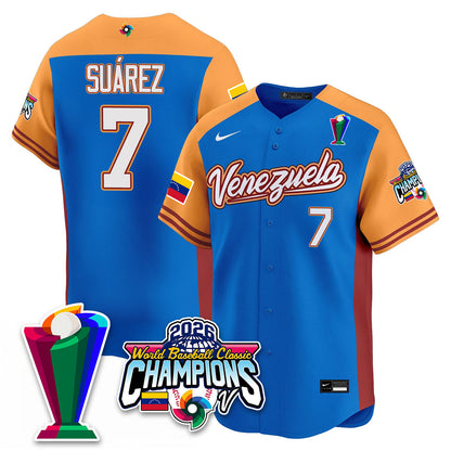 Venezuela Baseball 2026 World Baseball Classic Champions Limited Jersey V2 - All Stitched