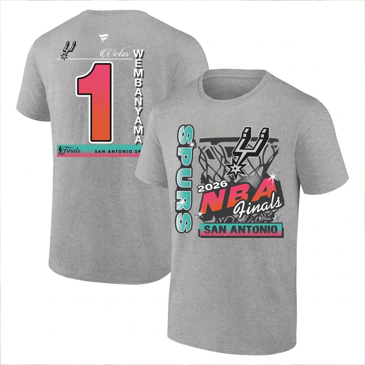 SAS 2026 NBA Western Conference Champions Printed T-Shirt V2