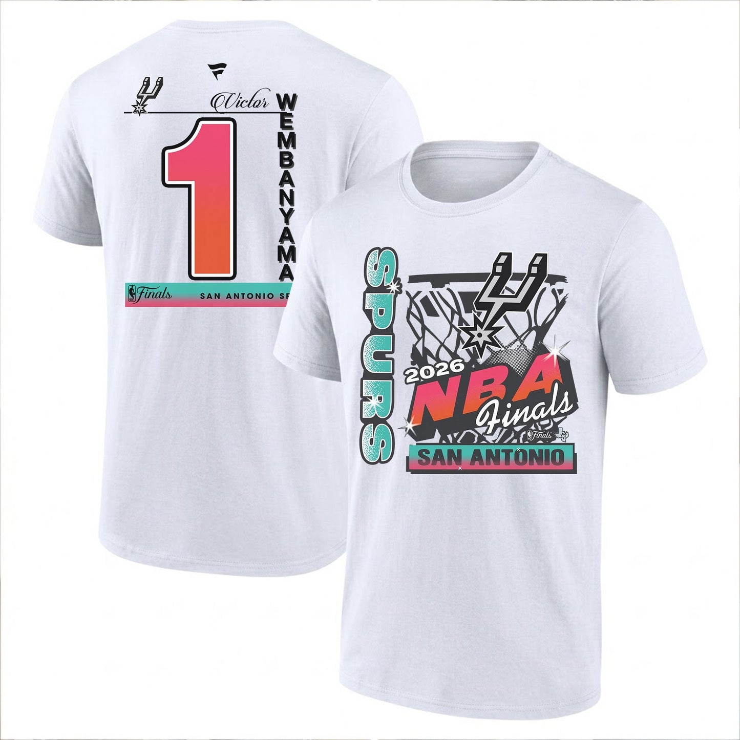 SAS 2026 NBA Western Conference Champions Printed T-Shirt V2