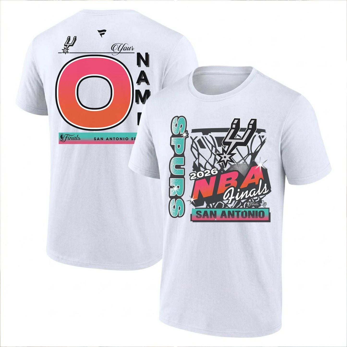SAS 2026 NBA Western Conference Champions Custom Printed T-Shirt V2