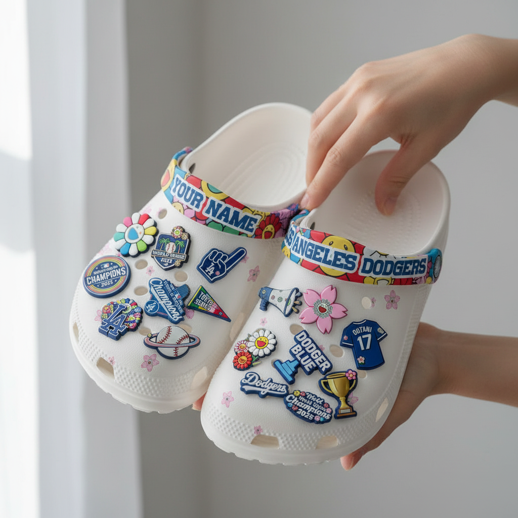 LAD Tokyo Series Clogs - Charms Gift Set - White