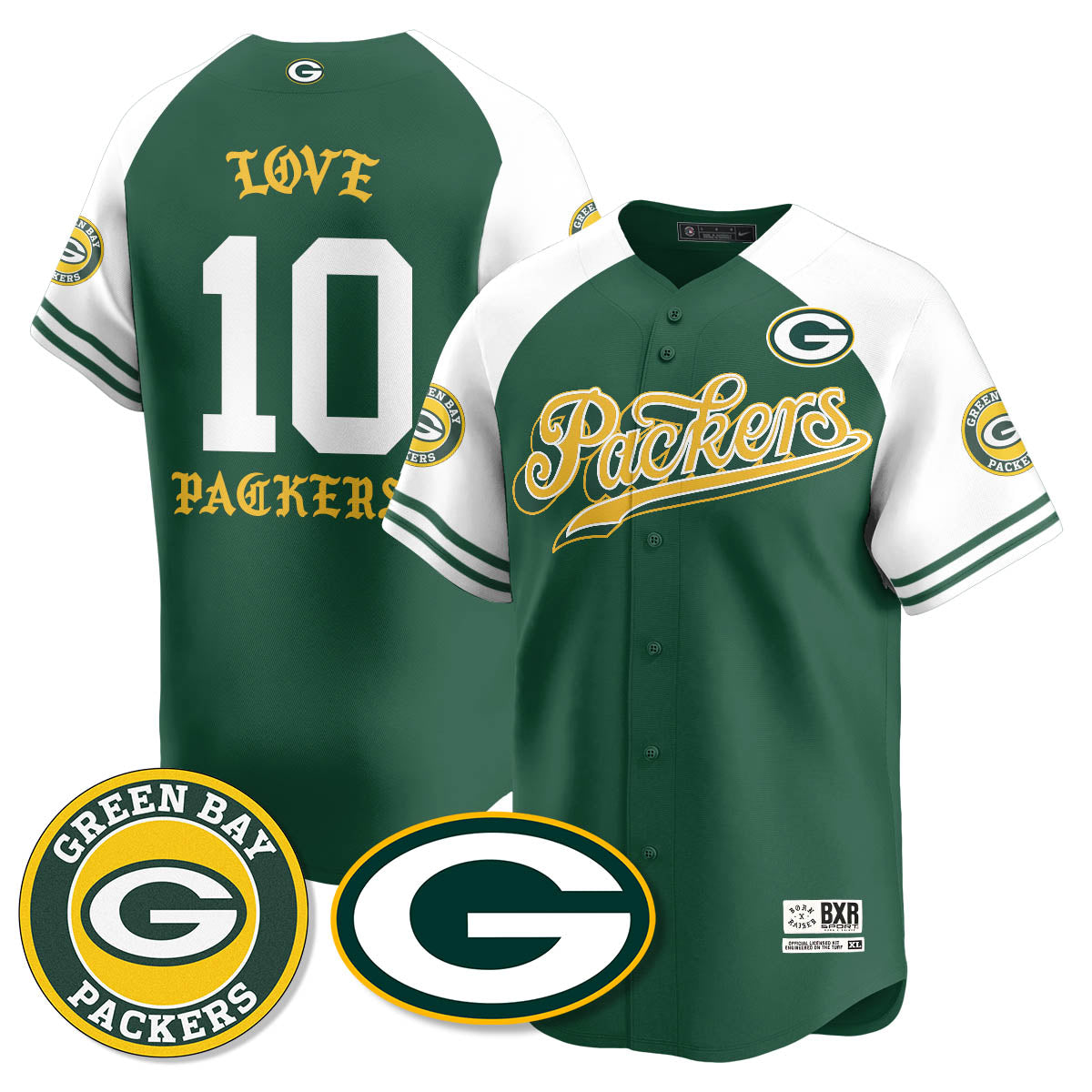 GB Born x Raised Baseball Jersey - All Stitched