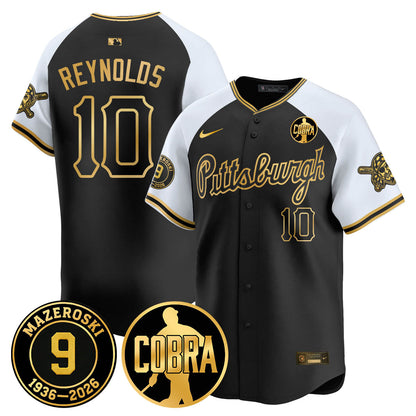 PIT Memories Vapor Limited Gold Jersey - Bill Mazeroski Patch - All Stitched