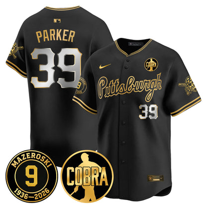 PIT Memories Vapor Limited Gold Jersey - Bill Mazeroski Patch - All Stitched