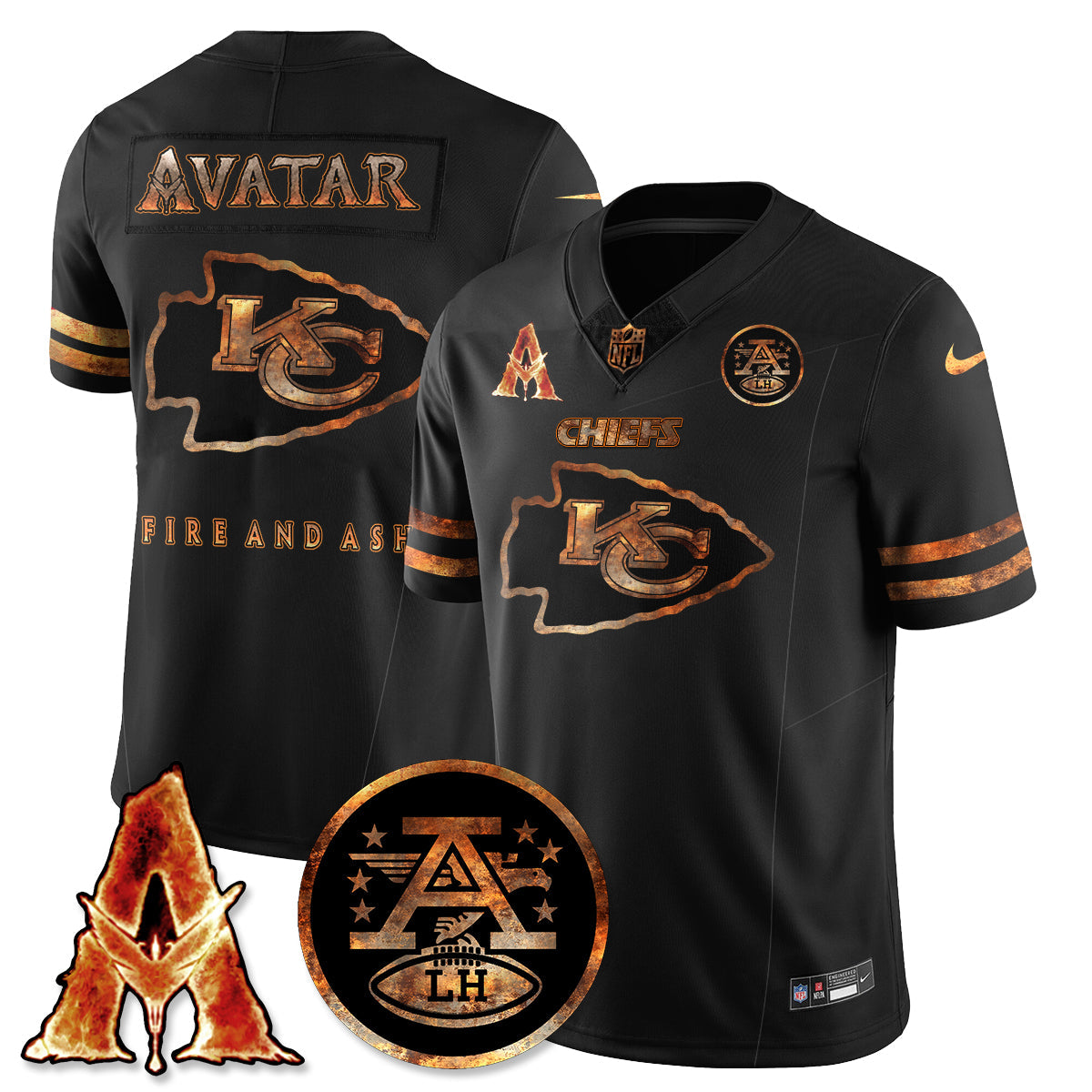 KC x Avatar 3 Fire and Ash Jersey V2 - Stitched