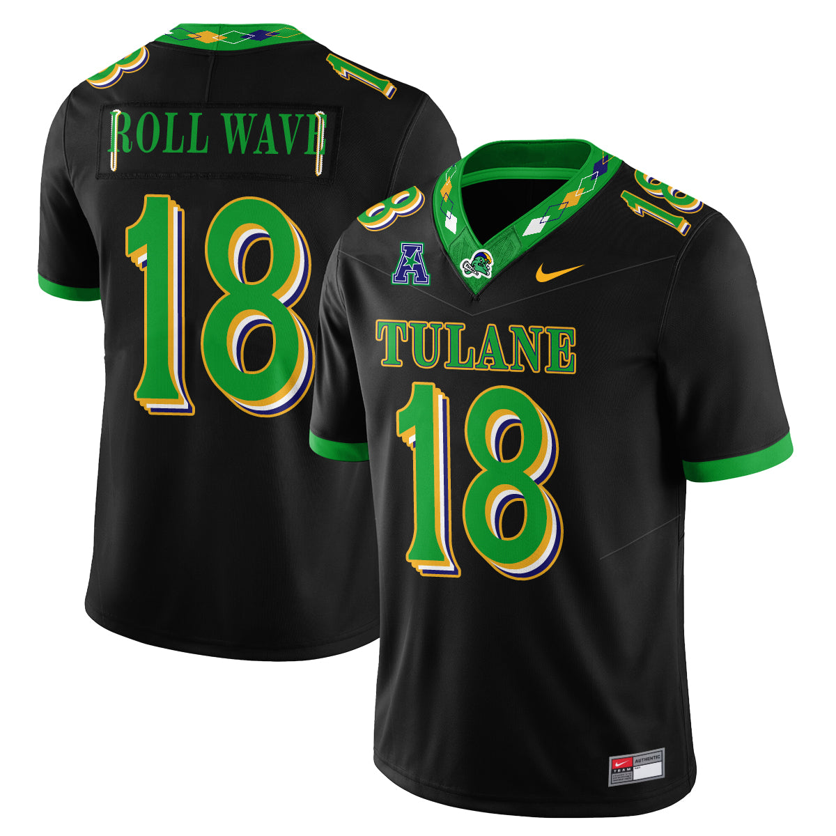 Tulane Green Wave 2026 City Football Vapor Jersey - Stitched