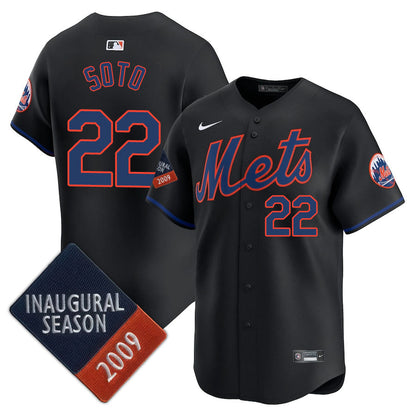 NYM Limited Jersey - 2009 Patch - All Stitched