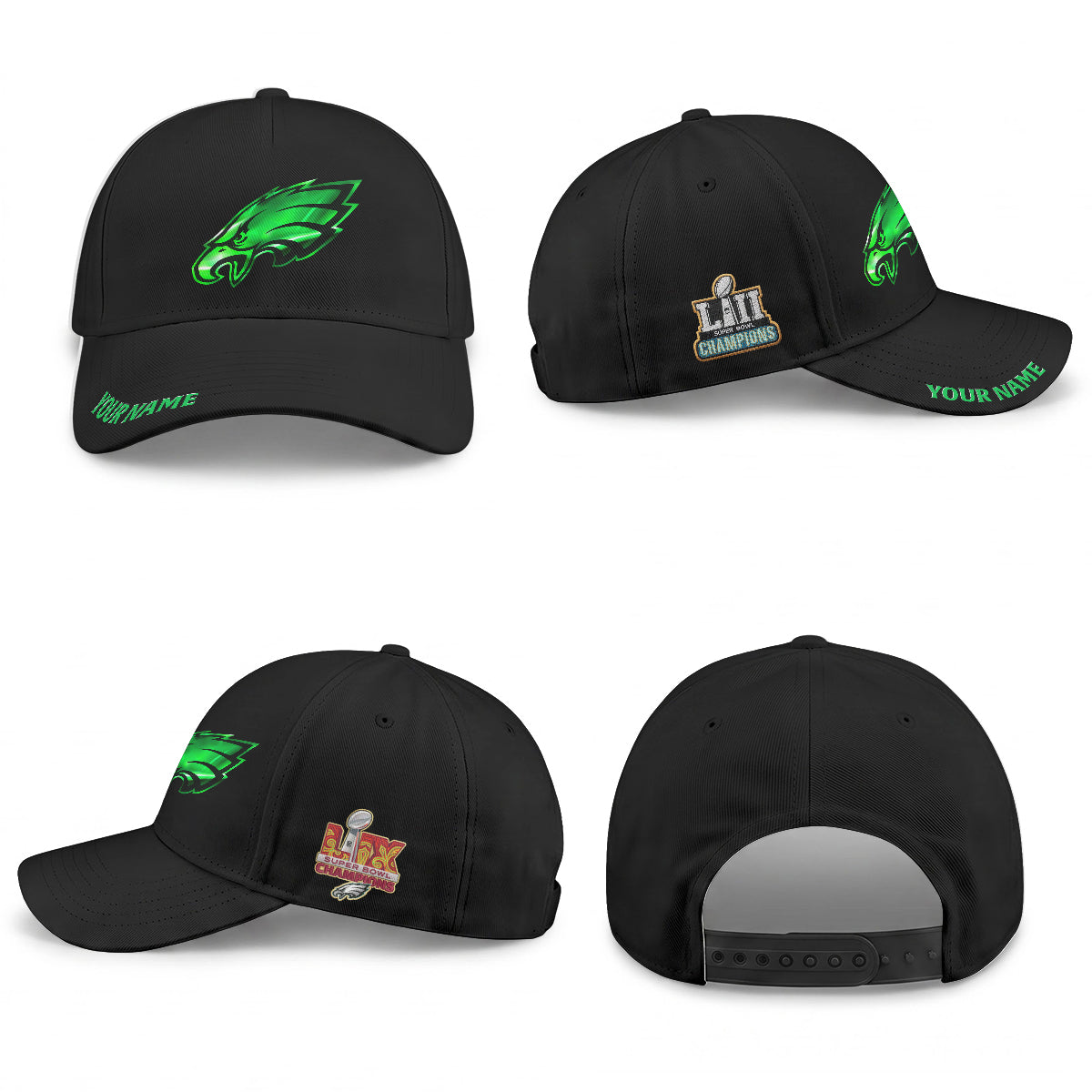 Philadelphia Eagles Fangear Custom Clasic Cap - Printed-NHM