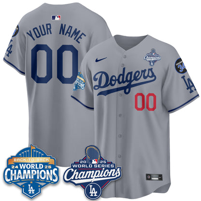 Custom LAD 2025 World Series Champions Jersey - All Stitched N2