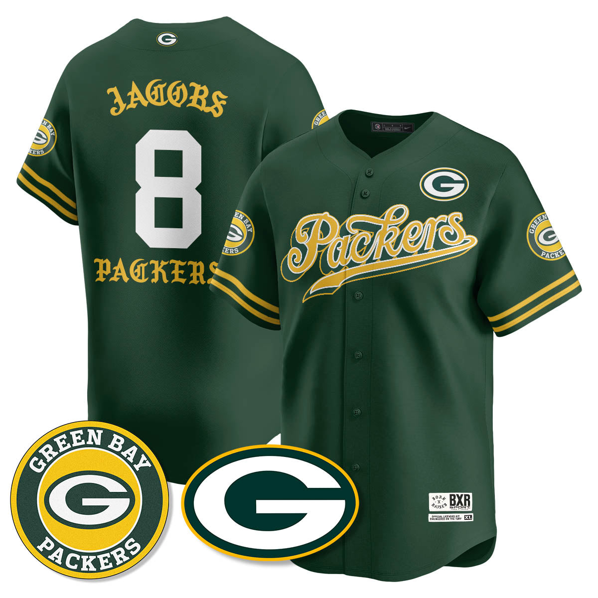 GB Born x Raised Baseball Jersey - All Stitched