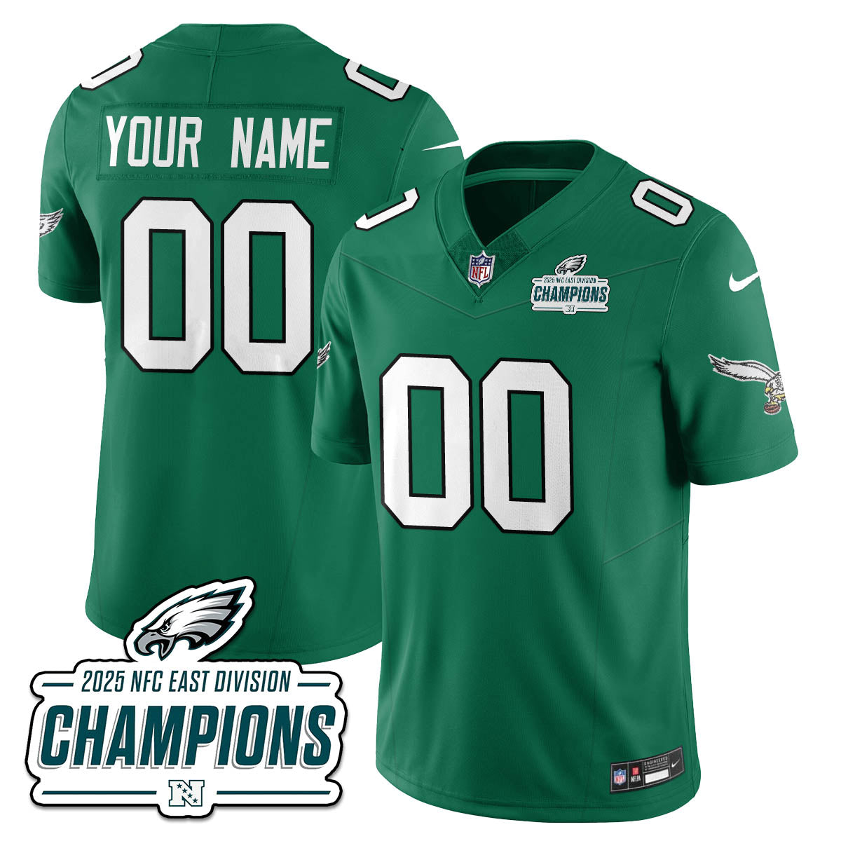 PHI NFC East Champions Vapor Limited Jersey - All Stitched