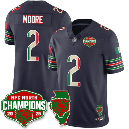 CHI Mexico NFC North Division Champions Vapor Limited Jersey - All Stitched