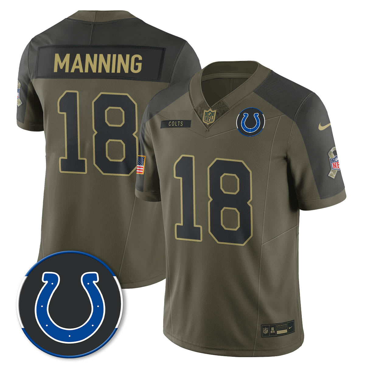 IND 2025 Salute to Service Limited Jersey - All Stitched