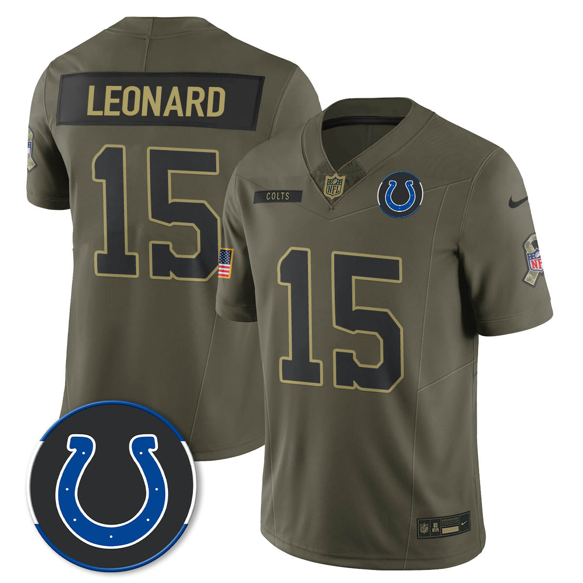 IND 2025 Salute to Service Limited Jersey - All Stitched