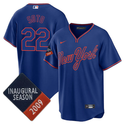 NYM Limited Jersey - 2009 Patch - All Stitched