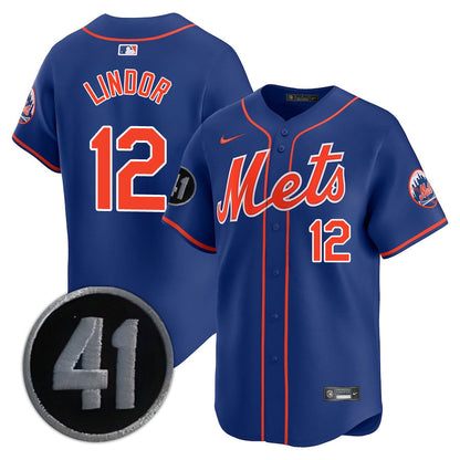 NYM Limited Jersey - 2020 Patch - All Stitched