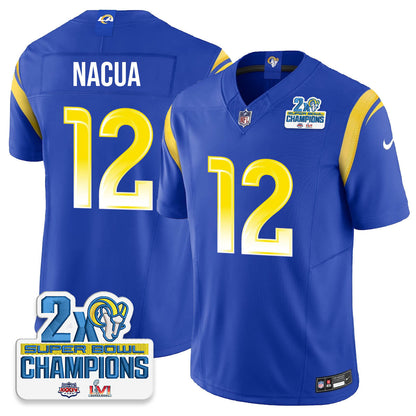 LAR 2-Time Champions Patch Vapor Limited Jersey - All Stitched 1