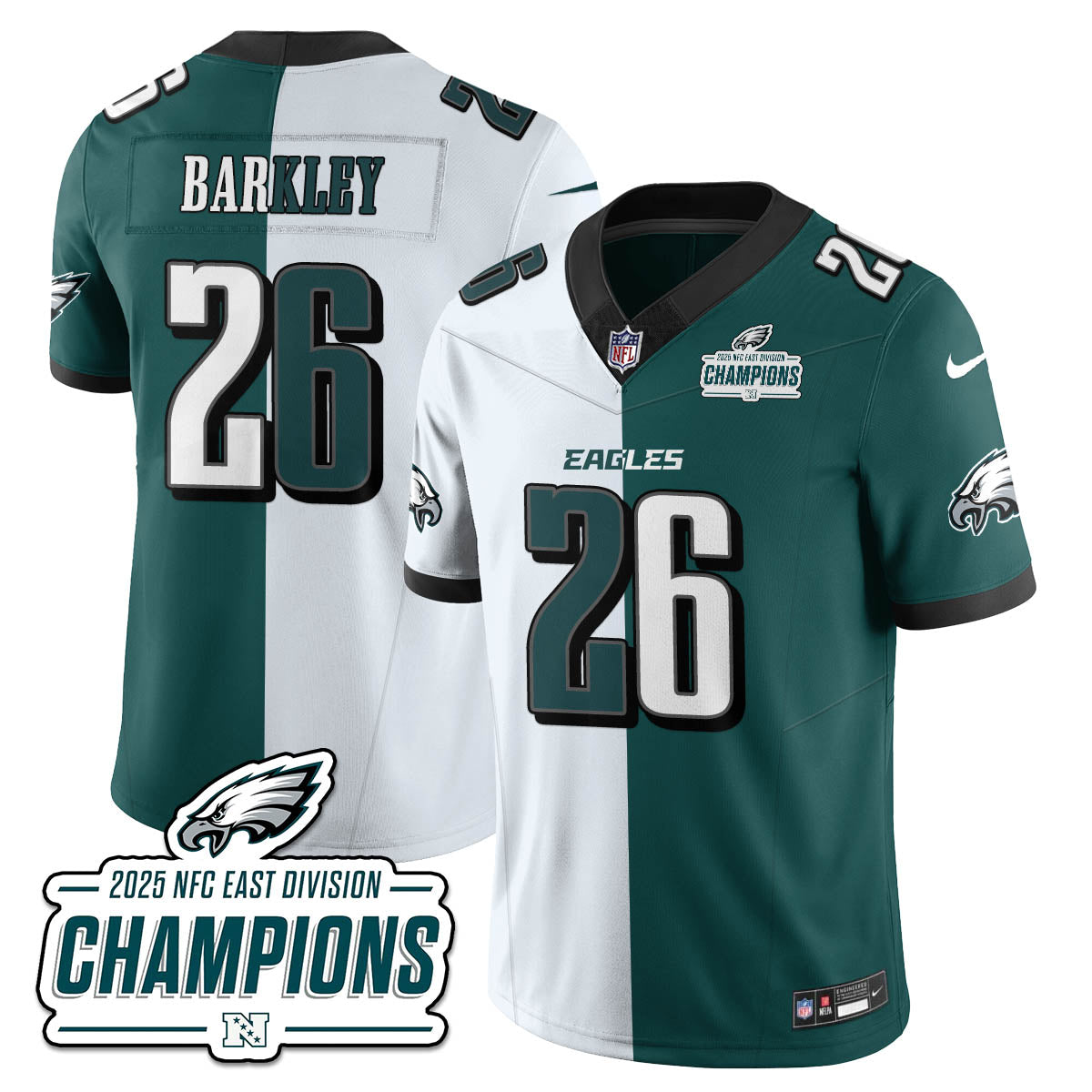 PHI NFC East Champions Vapor Limited Jersey - All Stitched