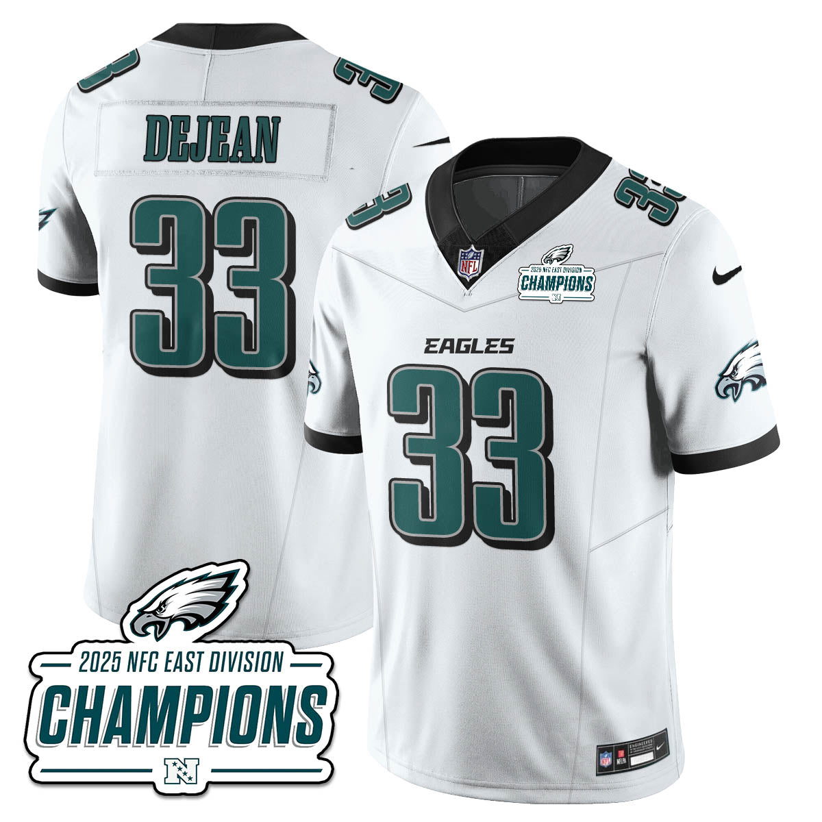 PHI NFC East Champions Vapor Limited Jersey - All Stitched