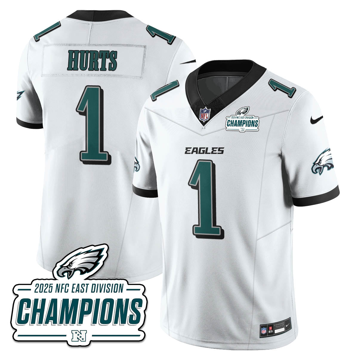 PHI NFC East Champions Vapor Limited Jersey - All Stitched