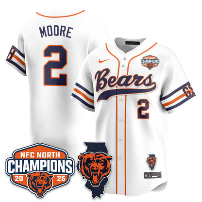 CHI  NFC North Division Champions Vapor Limited Baseball Jersey - All Stitched