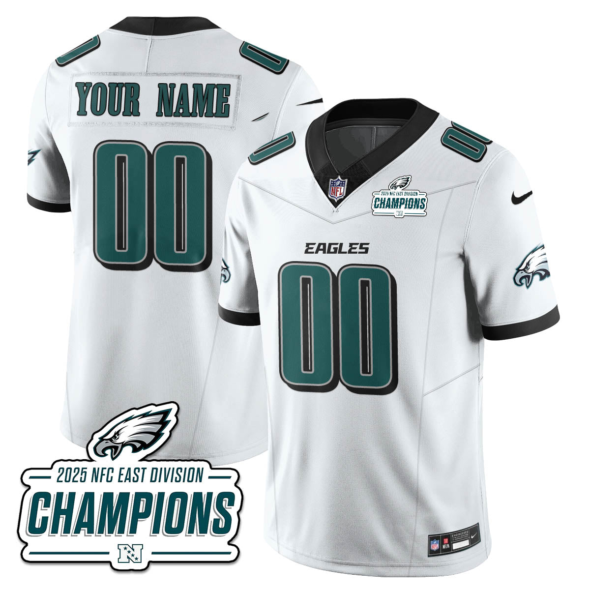 PHI NFC East Champions Vapor Limited Jersey - All Stitched